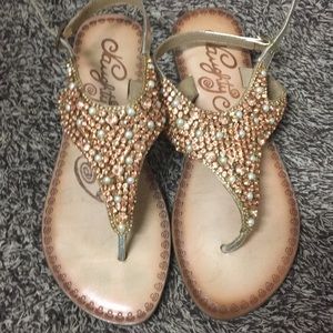 Naughty Monkey sandals size 8